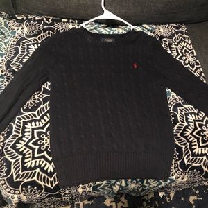 Polo by Ralph Lauren sweater size medium in navy.